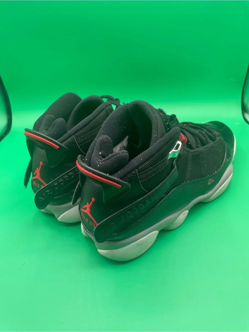 Jordan 6 Rings Black Varsity Red